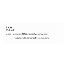 McSneaky Name Cards Business Card