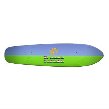 Me Encanta la Naturaleza in American Flag Colours Custom Skate Board