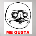 Me Gusta (text) Posters