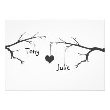 Me Heart You Engagement Party Invitation