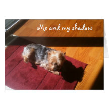 ME/MY SHADOW WISH U HAPPY BIRTHDAY CARDS