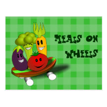 Meals on Wheels Recipe Card Post Cards