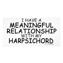 Meaningful Relationship Harpsichord Personalised Photo Card