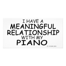 Meaningful Relationship Piano Personalized Photo Card