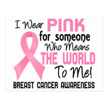 Means The World To Me 2 Breast Cancer Post Cards