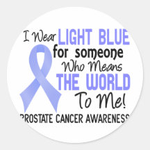 Means The World To Me 2 Prostate Cancer Round Sticker