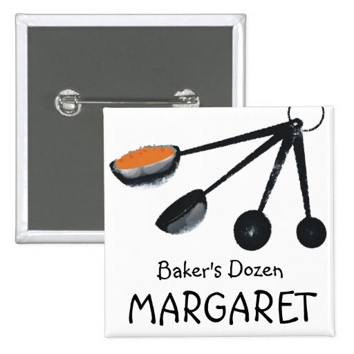 Measuring spoons spices cooking baking name tag pins