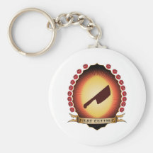 Meat Cutting Mandorla Key Chains