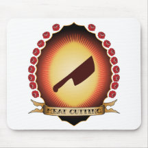 Meat Cutting Mandorla Mouse Pads