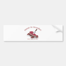 Meat is Murder Bumper Stickers