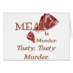 Meat Is Murder Greeting Cards