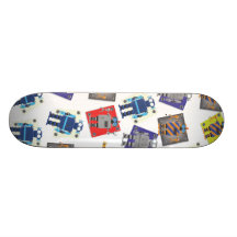 Mechanical Robot Cartoon Skate Deck