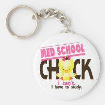 Med School Chick 1 Key Chain