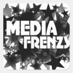 Media Frenzy Round Sticker