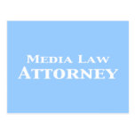 Media Law Attorney Gifts Post Card
