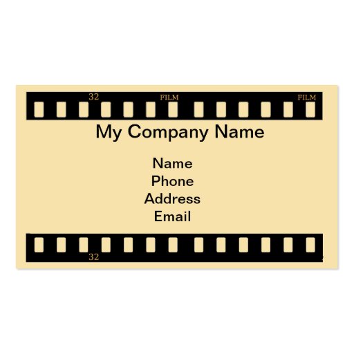 Media Productions Company Business Cards