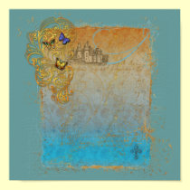 Mediaeval Fairy Tale Castle Poster Print posters