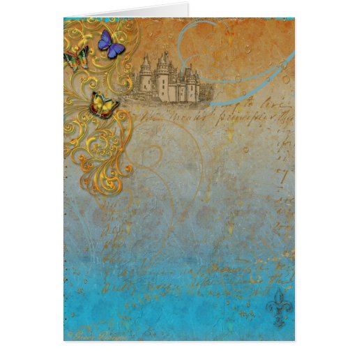 Mediaeval Fairy Tale Invitation or Greeting Card