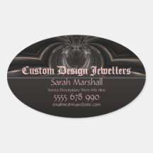 Mediaeval Goth Fantasy Jewellers Promotional Stick Sticker