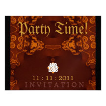 Mediaeval Gothic Party Invitation template