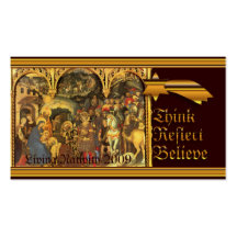 Mediaeval Nativity Business Card Template