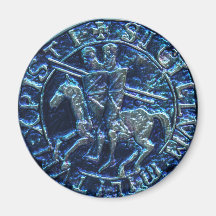 Mediaeval Seal of the Knights Templar Magnets