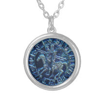 Mediaeval Seal of the Knights Templar Pendant