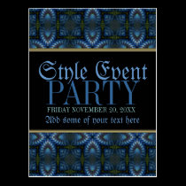 Mediaeval Shadows Pattern Party Invite Post Cards postcards
