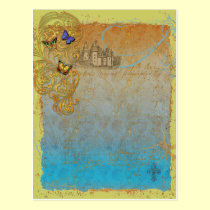 Mediaeval Storybook Fairy Tale Postcard Invitation postcards