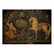 Mediaeval tapestry - in the forest business cards