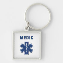 Medic Star of Life Keychain
