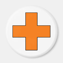 Medical Cross Medical Life Saving Guard Symbol Magnet