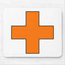Medical Cross Medical Life Saving Guard Symbol Mouse Pad