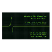 Medical Heart Monitor Business Card