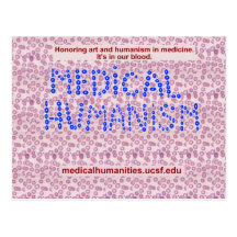 Medical Humanities Blood Cells Postcard
