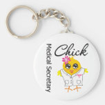 Medical Secretary Chick Keychain