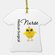Medical-Surgical Nurse Chick v1 Christmas Ornament
