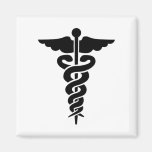 Medical Symbol Caduceus Refrigerator Magnet