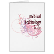 Medical Technology Babe Greeting Cards