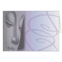 'Meditate' blank greeting card