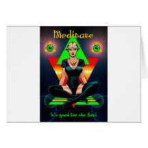 Meditate Greeting Card
