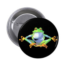 Meditating Frog Pin