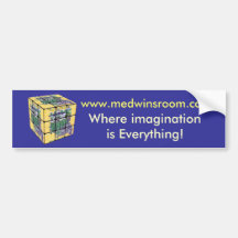 Medwin Cubed Bumper Sticker