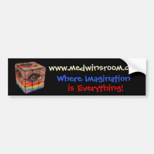Medwin Rainbow Cube Bumper Sticker