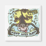 Meeping Monkey by Mudge Studios Fridge Magnet