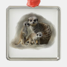 Meerkat family ornament