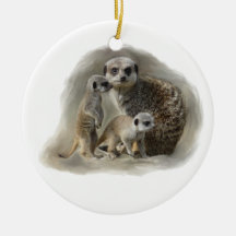 Meerkat family ornament