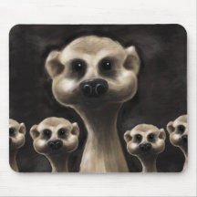 Meerkat illustration mouse mat