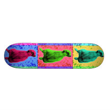 Meerkat Looking Up Pop Art Popart Multi-Panel Skateboard