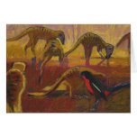 Meerkats and shrike - Card
